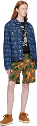Billionaire Boys Club Navy Printed Denim Jacket