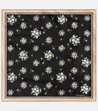 Dolce&Gabbana Floral silk twill scarf