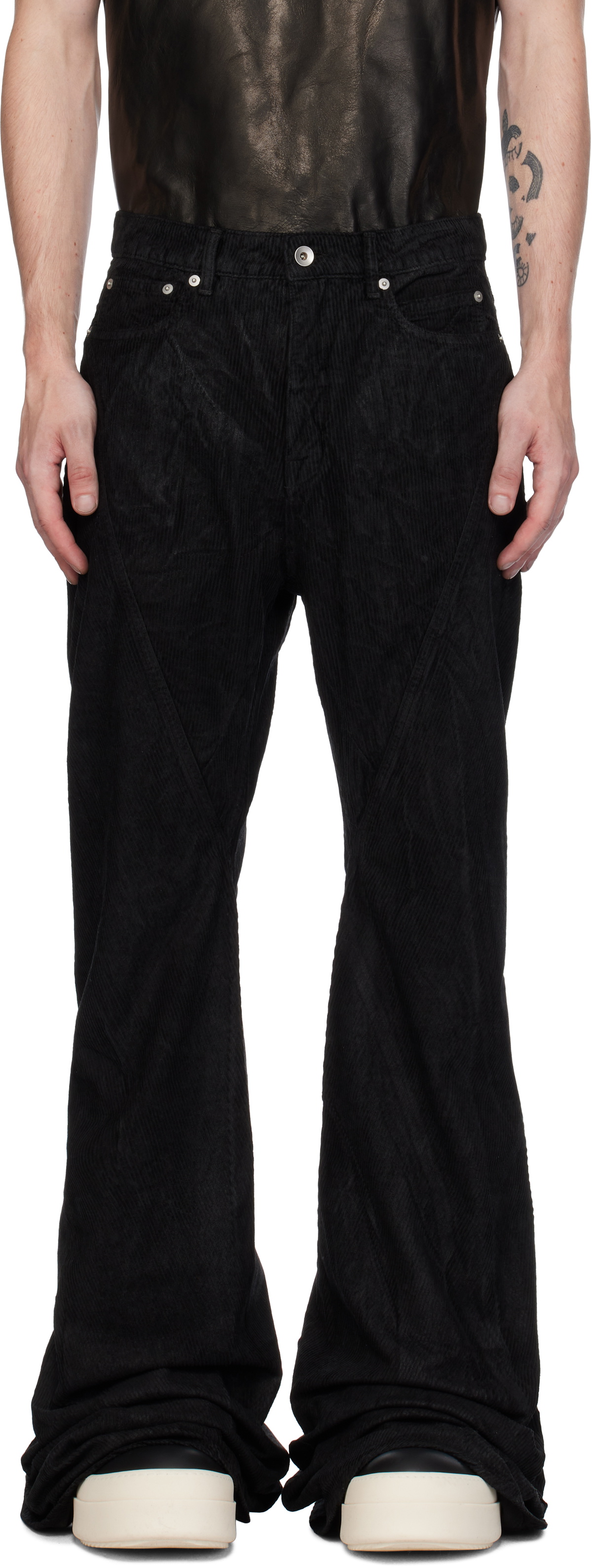 Rick Owens Drkshdw Black Tyrone Bootcut Jeans Rick Owens Drkshdw