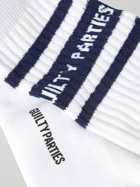 WACKO MARIA - Type-3 Striped Logo-Jacquard Cotton-Blend Socks
