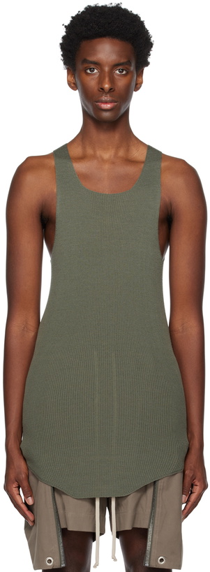 Photo: Rick Owens Khaki Rib Tank Top