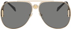 Versace Gold Medusa Biggie Sunglasses