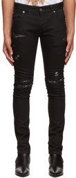 Just Cavalli Black Distressed Jeans