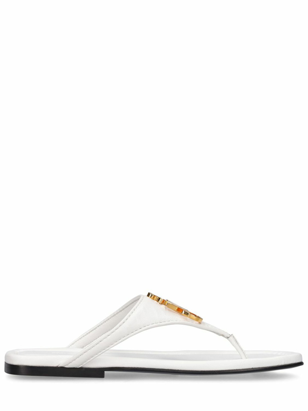 Photo: JW ANDERSON - 10mm Anchor Leather Thong Sandals