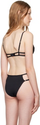 Nensi Dojaka Black Calvin Klein Edition Plunge Bra