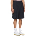 Joseph Navy Wool Worral Shorts