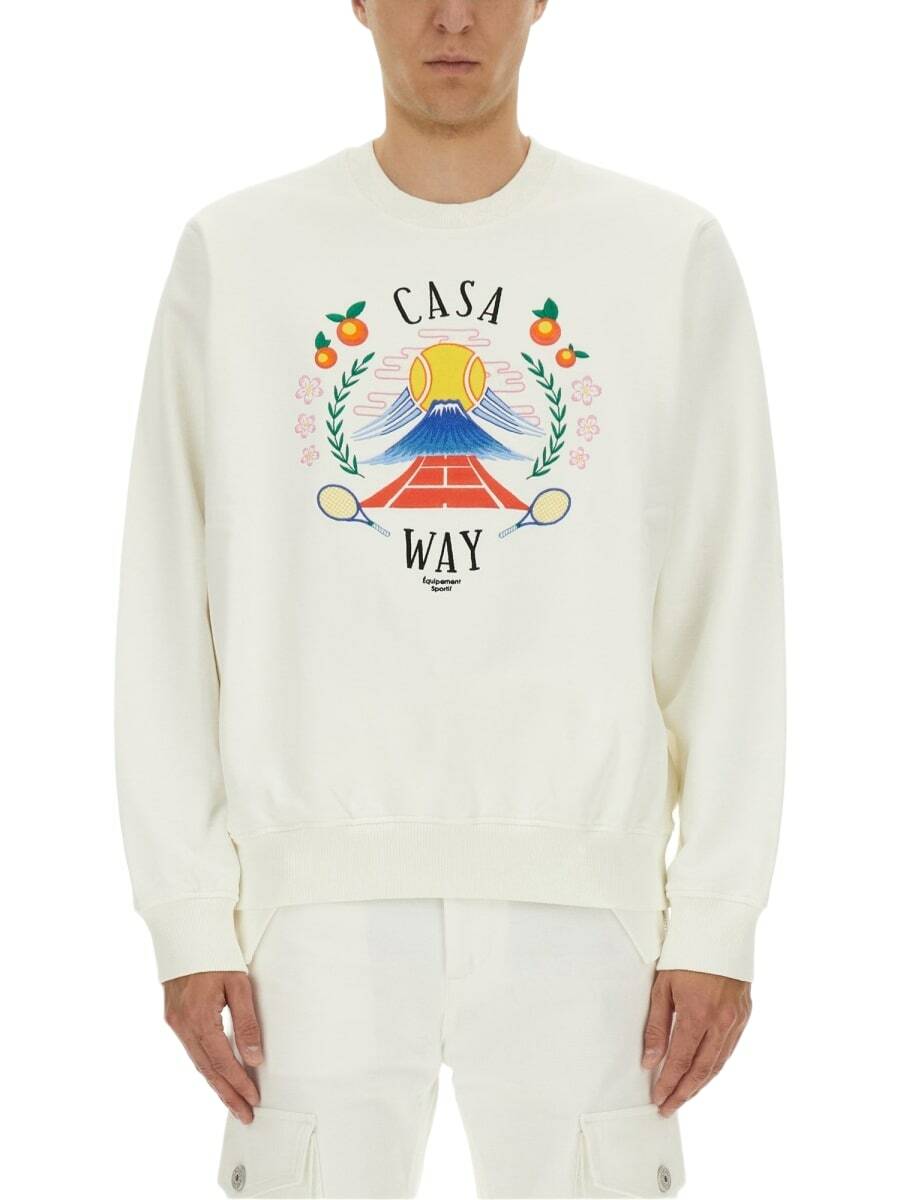Casablanca Multicolor Quarter Zip Sweatshirt Casablanca