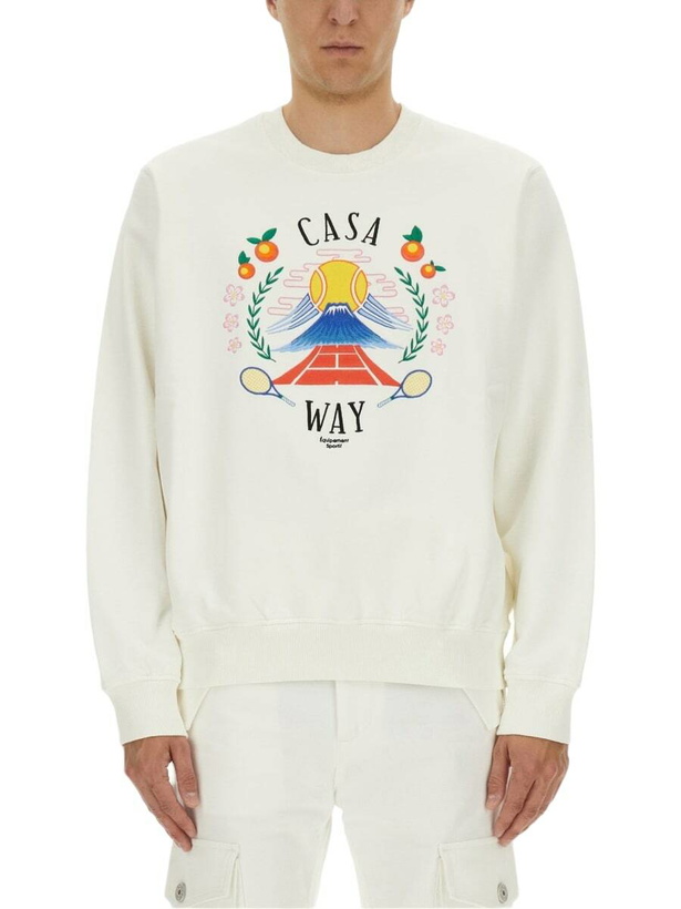 Photo: Casablanca Sweatshirt With home Way Mountain Embroidery