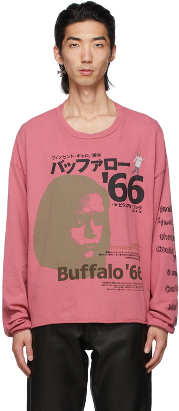 Photo: Enfants Riches Déprimés Pink Japanese Buffalo '66 Long Sleeve T-Shirt