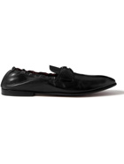 DOLCE & GABBANA - Ariosto Logo-Detailed Leather Loafers - Black
