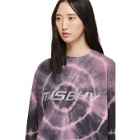 MISBHV Black and Pink Tie-Dye Logo Club Wear Solution T-Shirt