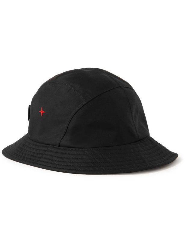 Photo: Stone Island - Marina Logo-Detailed Tech-Cotton Bucket Hat - Black