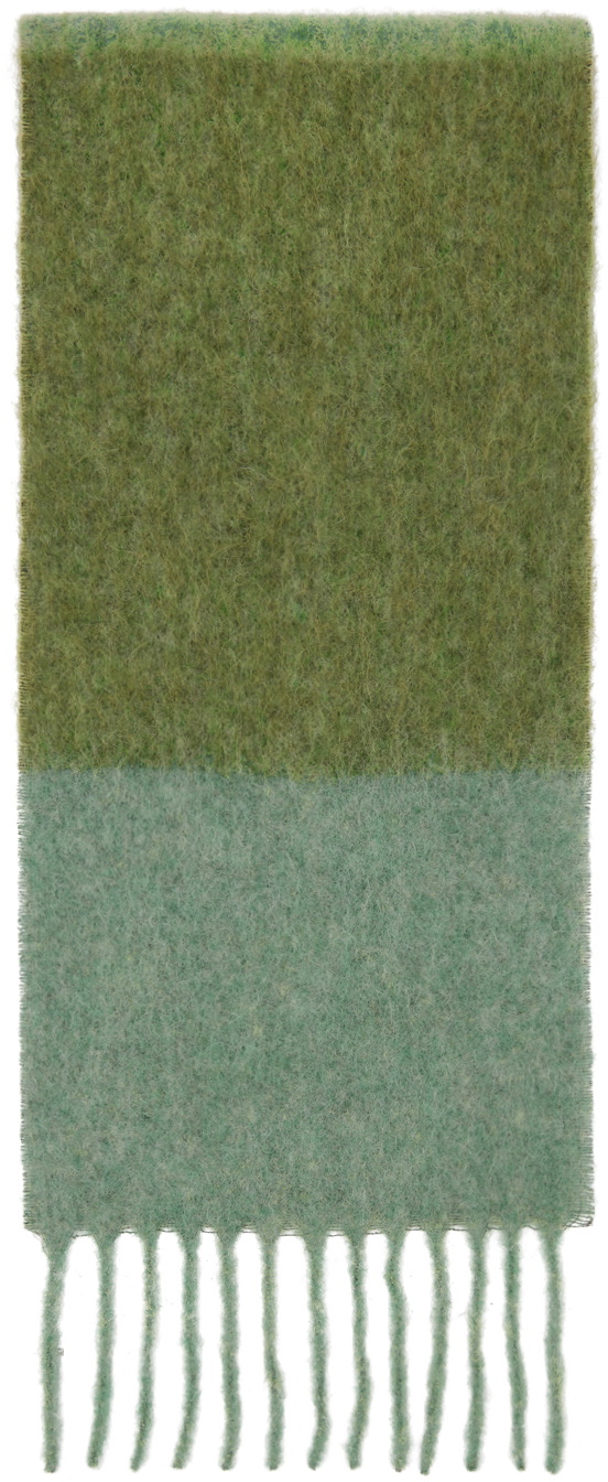 Marni Green & Purple Striped Scarf