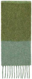 Marni Green & Purple Striped Scarf