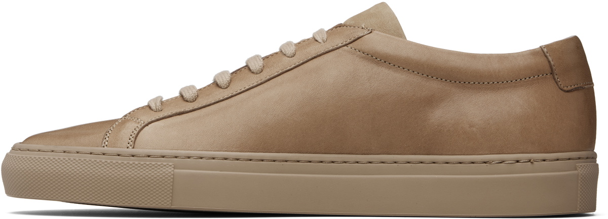 Common Projects Taupe Achilles Premium Sneakers