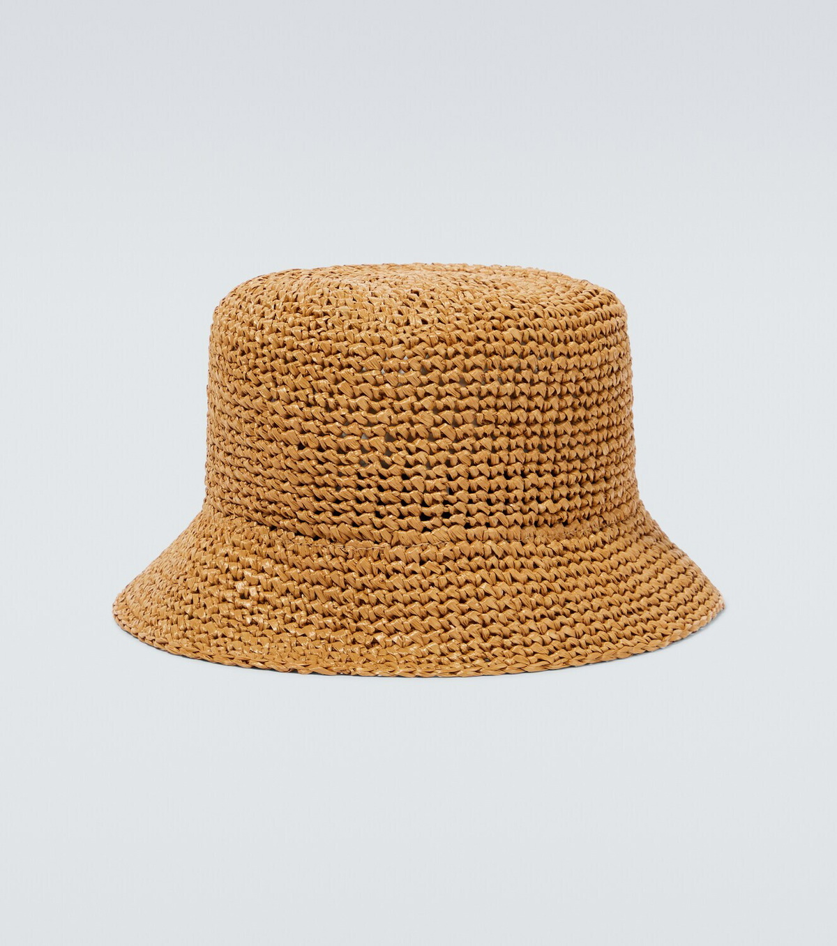【BURBERRY】モノグラム ラフィアエフェクト バケットハット Burberry Raffia-Effect TB Monogram Bucket Hat, Size Medium