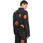 Doublet Black Denim Hand-Painted Boulangerie Jacket