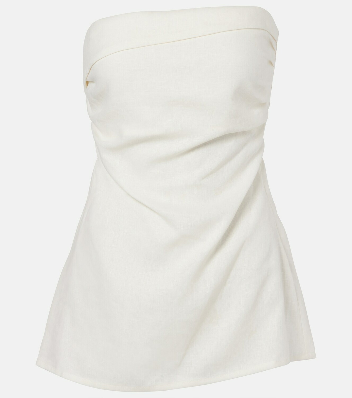 Faithfull Boe strapless linen top