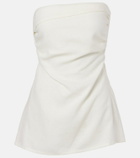 Faithfull Boe strapless linen top