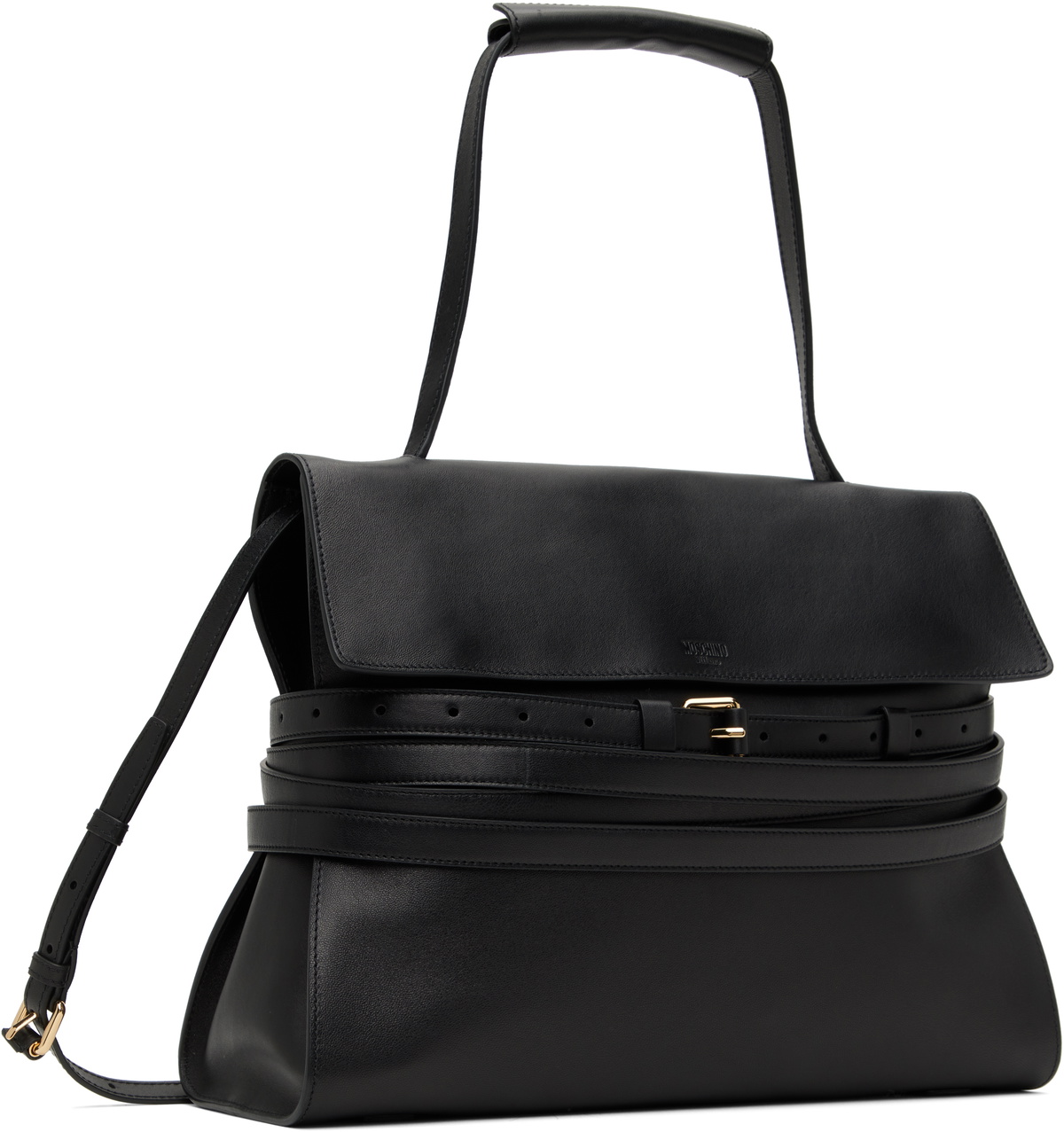 Moschino Black 'Moschino Tie Me' Medium Bag