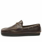 Clarks Originals Men's Godney Boat Shoes in Brown Leather