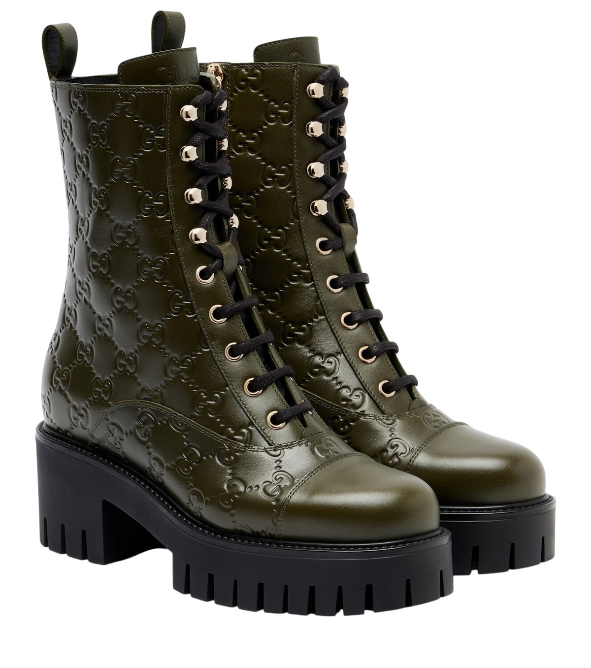 GUCCI ブーツ GUCCI - 47mm Leather Ankle Boots Gucci