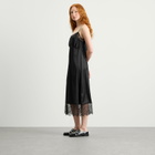 Simone Rocha Women's Lace Trim Slip Dress in Black