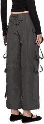 Sandy Liang Gray Camille Trousers