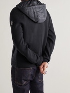 Belstaff - Omar Logo-Appliquéd Cotton and Quilted Shell Hooded Jacket - Black