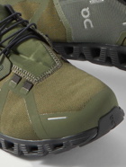 ON - Cloud 5 Waterproof Rubber-Trimmed Mesh Sneakers - Green