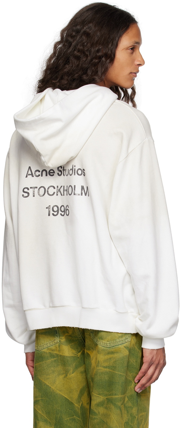 Unisex Off-White Distressed Hoodie