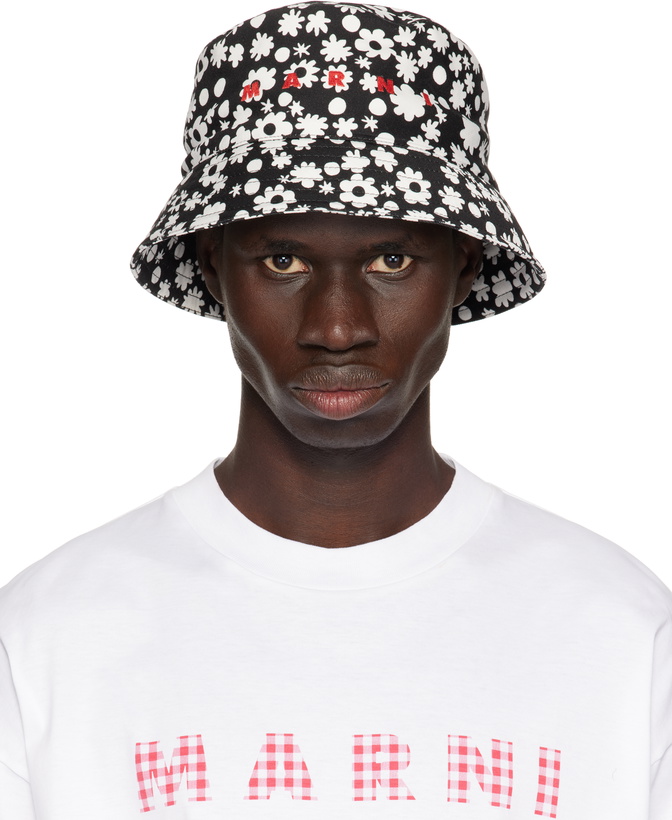 Photo: Marni Black & White Pop Fields Bucket Hat
