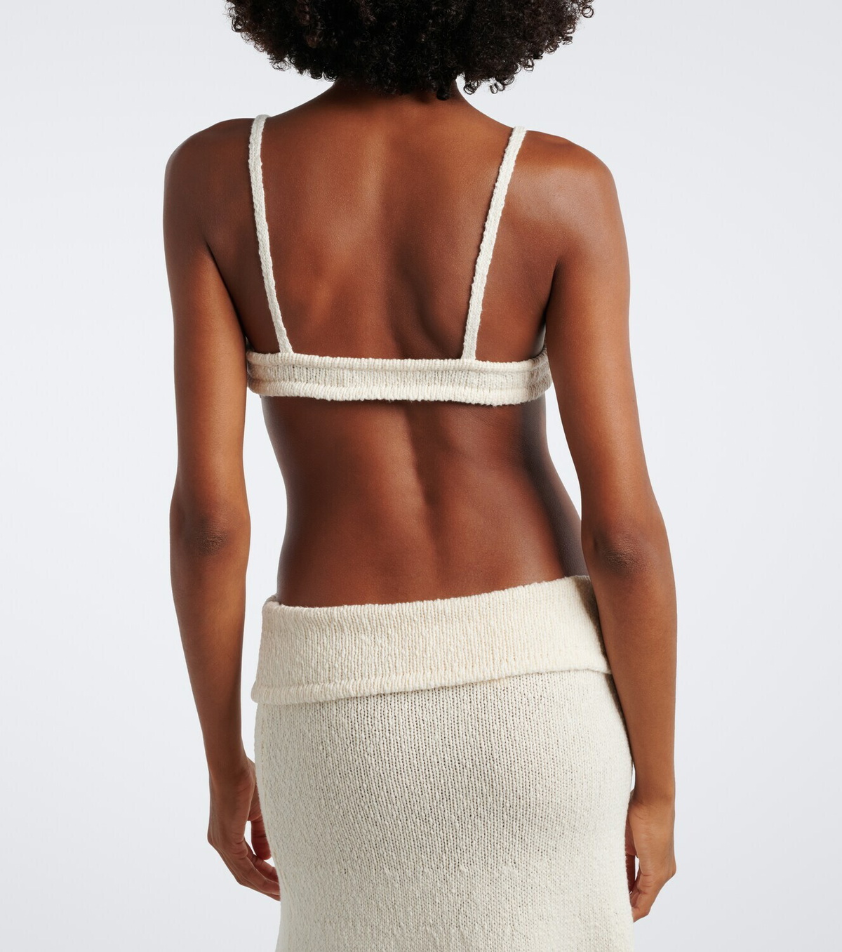 Aya Muse Kena knitted cotton bra top