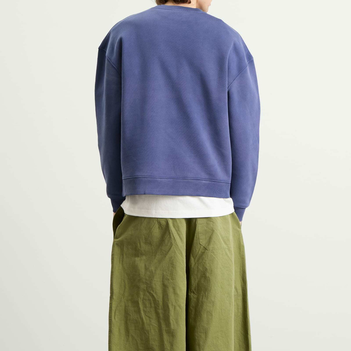 Metalwood Studio Men's Mountaineer Crew Sweatshirt in Navy