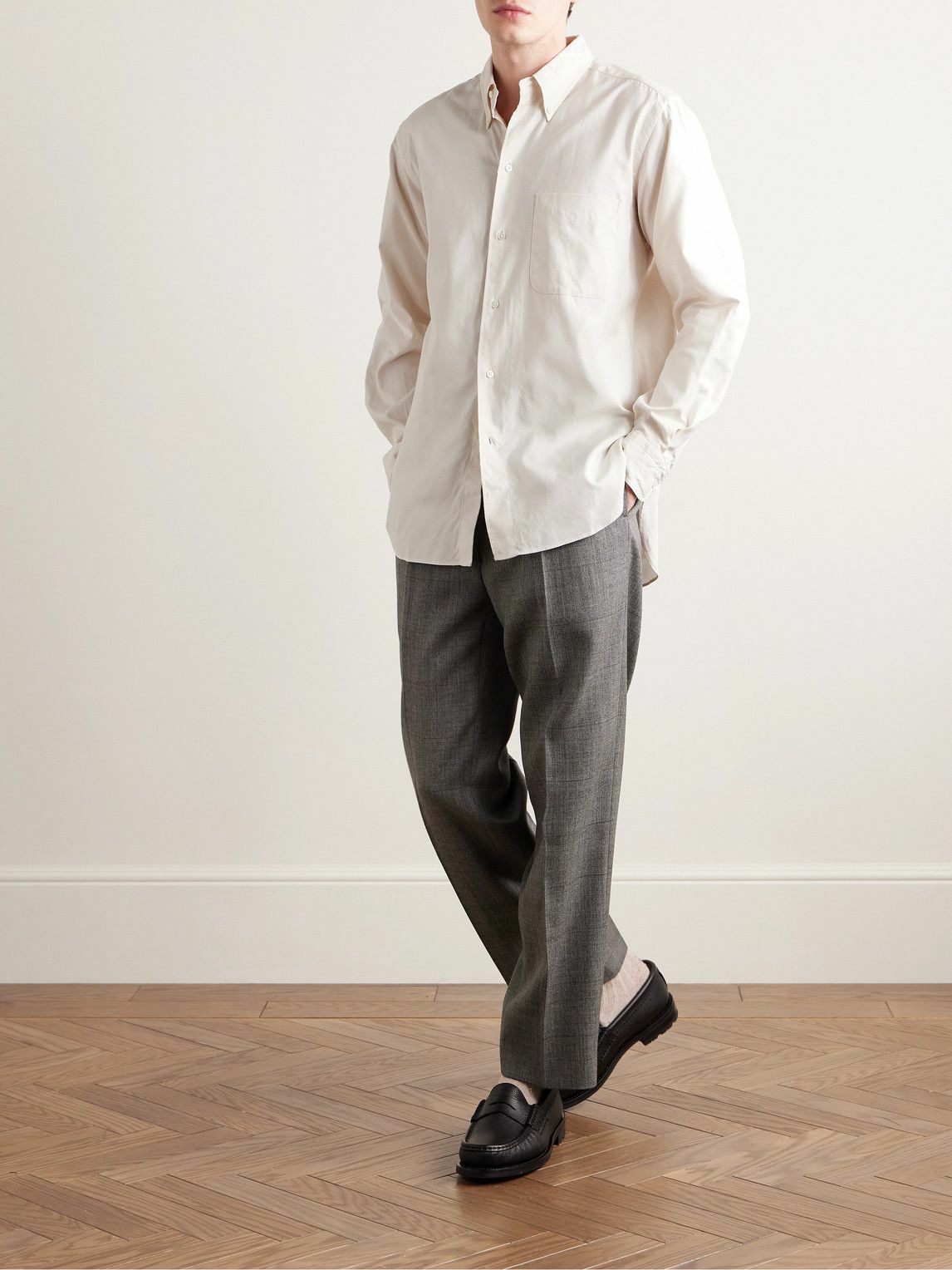 Kaptain Sunshine - Finx Button-Down Collar Cotton Oxford Shirt