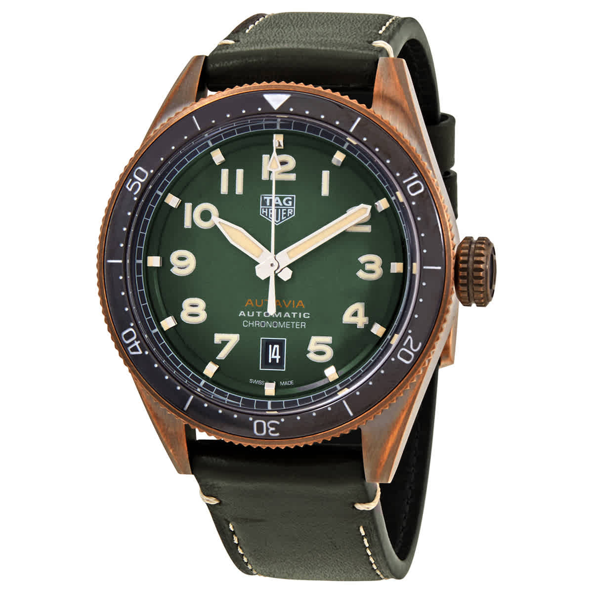 Tag Heuer Autavia Automatic Green Dial Mens Watch WBE5190.FC8268