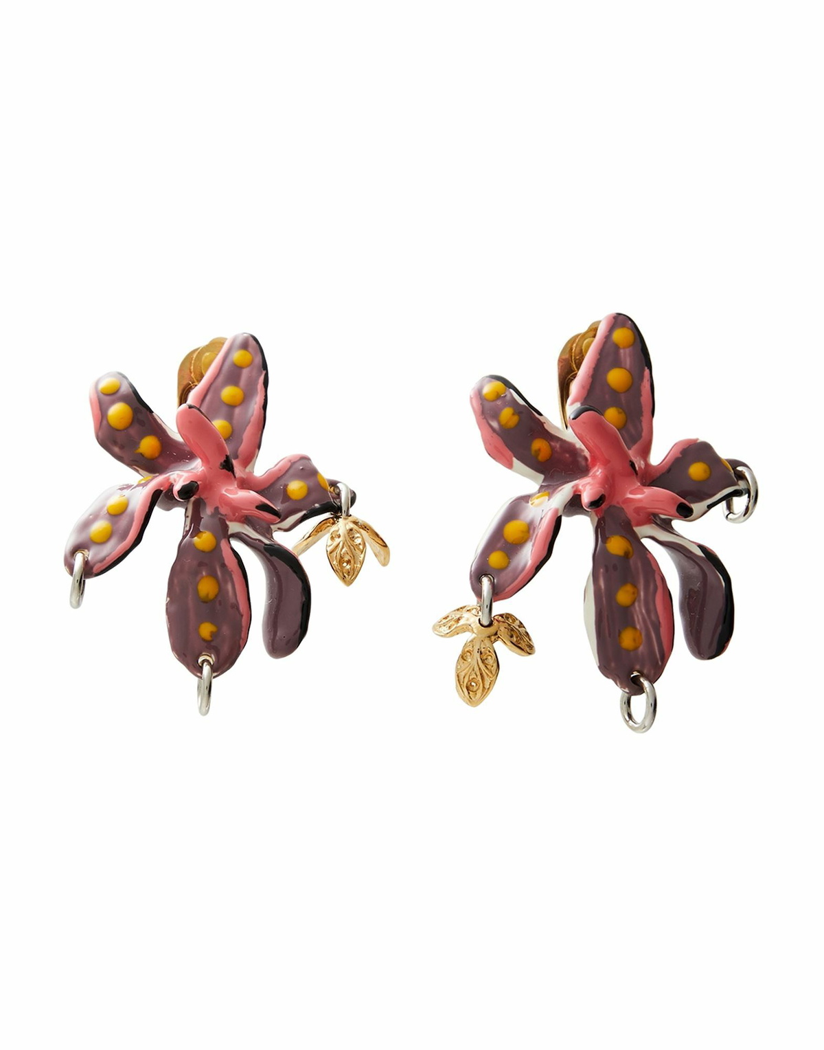 Marni Womens Earrings Mauve