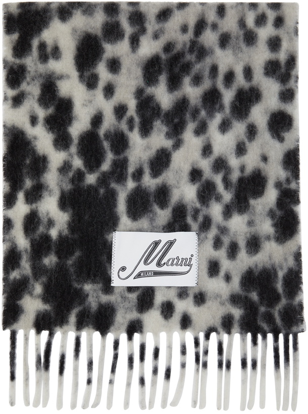 Photo: Marni White Brushed Alpaca Scarf