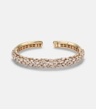 Suzanne Kalan 18kt gold bangle with diamonds