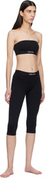 TOM FORD Black Modal Yoga Short Leggings.