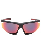 Prada Eyewear Men's Linea Rossa PS 07YS Sunglasses in Black/Mirror Orange