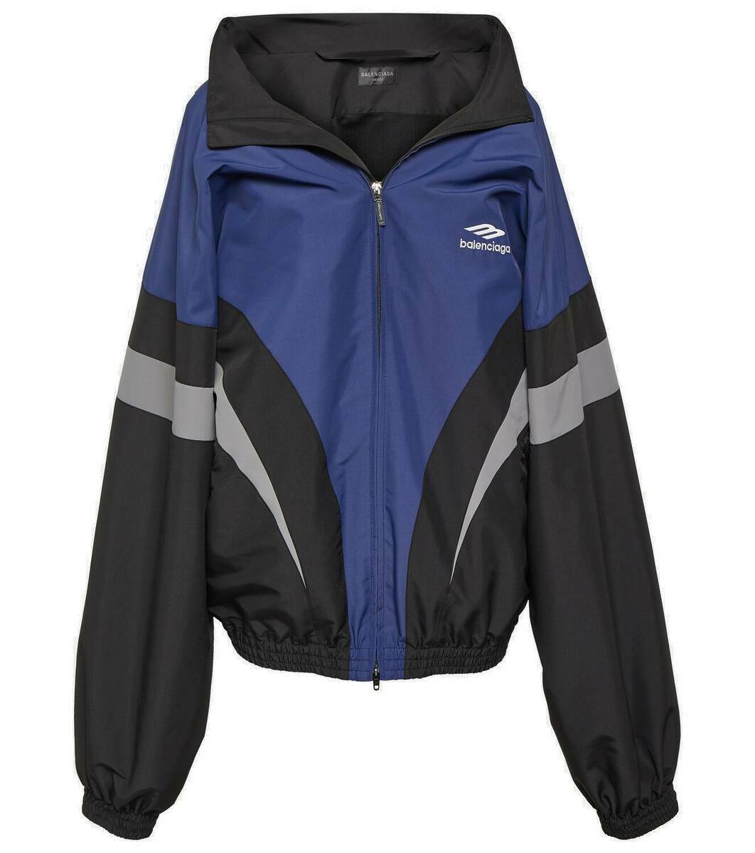 Black pyramid colorblock track jacket best sale