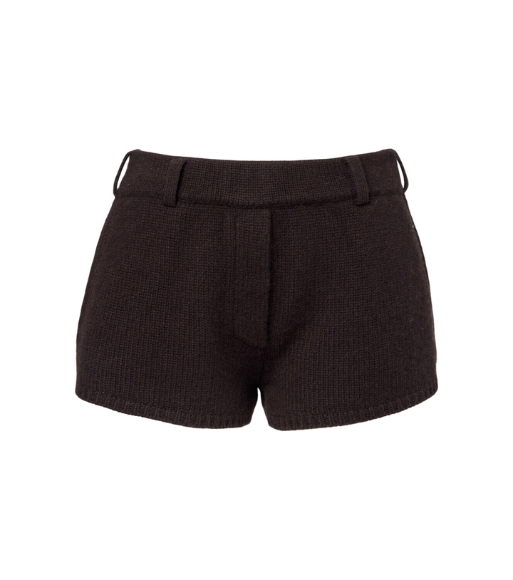 Photo: Lisa Yang Low-rise cashmere shorts