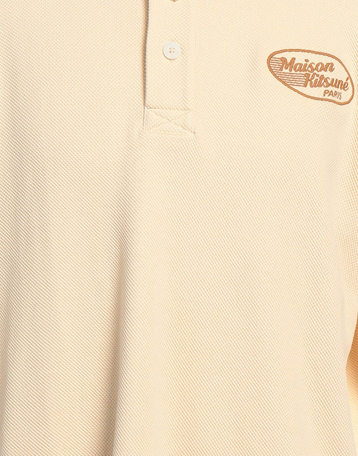 Maison Kitsuné Mens Polo shirt in Beige