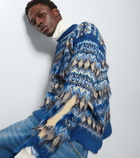 Maison Margiela - Distressed wool-blend Fairisle sweater