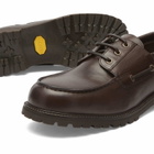 Studio Nicholson Men's Gusto Leather Boat Shoe in Cocoa