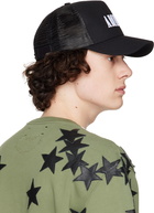 AMIRI Black Core Logo Trucker Cap