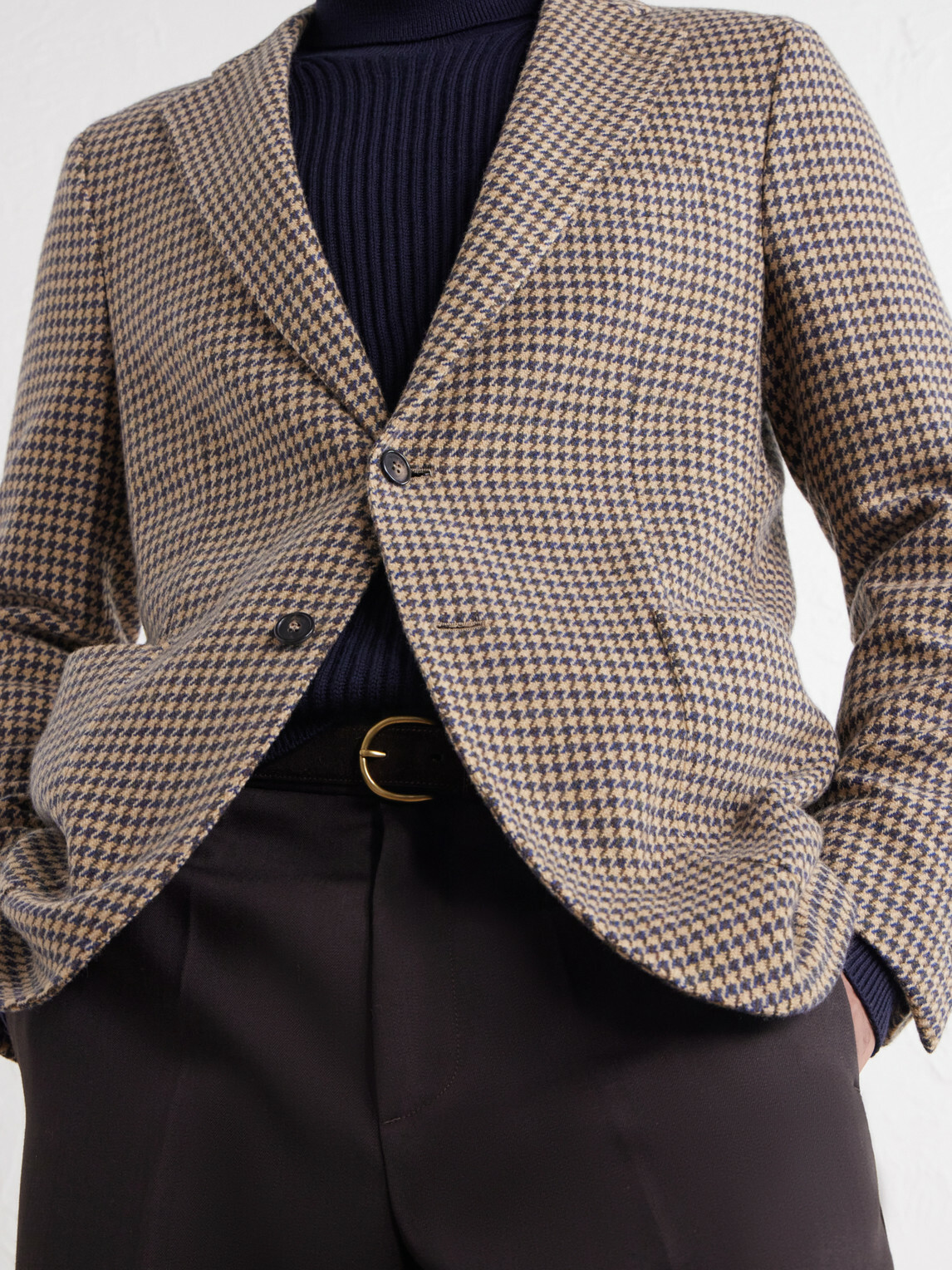 Slowear - Incotex Houndstooth Virgin Wool Blazer - Neutrals