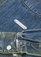 Helmut Lang Distressed Denim Overshirt Indigo