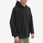 Stone Island Men's Embroided Logo Popover Hoody in Black